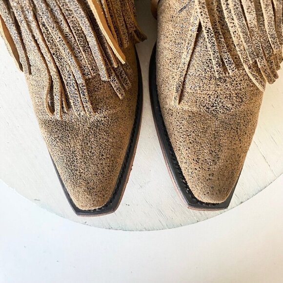 Junk Gypsy SPITFIRE Lane Cowboy Bootie Womens 5.5 Brown Western Cowgirl Boots - Picture 6 of 9